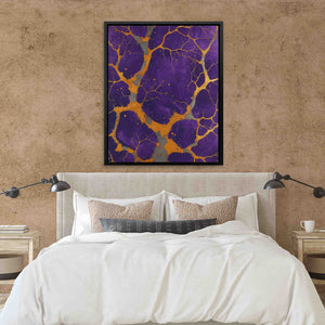 Veins of Gold - Gold Wall Art for Bathroom