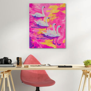 Velvet Reflections - Large Modern Canvas Print