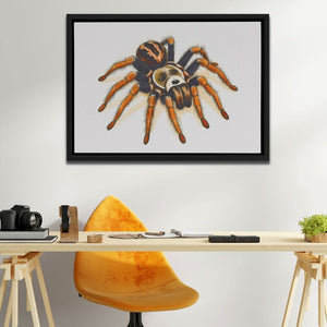 Velvet Stalker - Macabre Wall Art in Black Frame