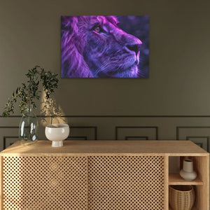 Velvet Veil - Purple Wall Art for Lounge