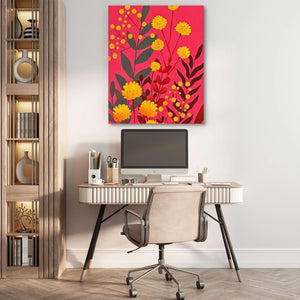 Vibrant Art Pop - Yellow Neon Canvas Print