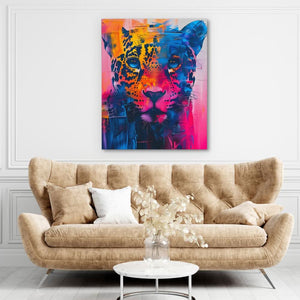 Vibrant Leopard - Colorful Wall Art