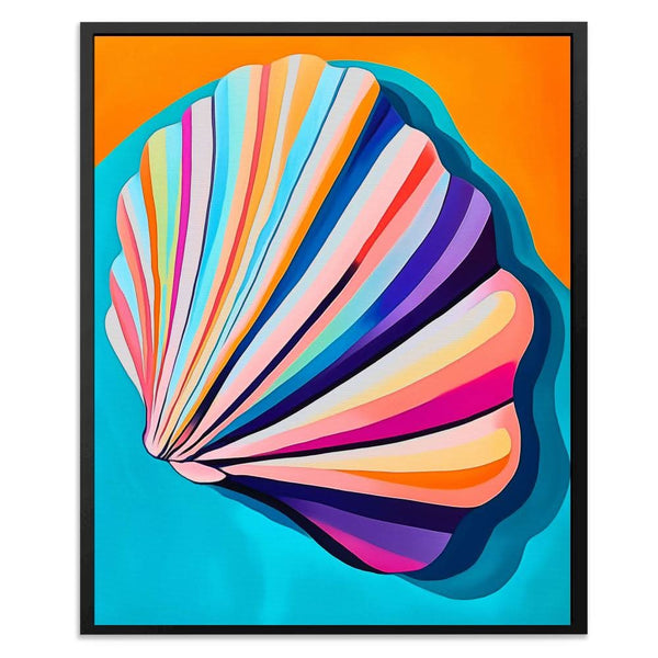 Vibrant Pastel Shell in a room