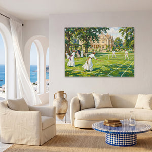 Victorian Tennis Afternoon — Victorian Tennis Afternoon Coast Living Room Land 52