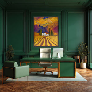 Vineyard Golden Spirals - Luxury Wall Art