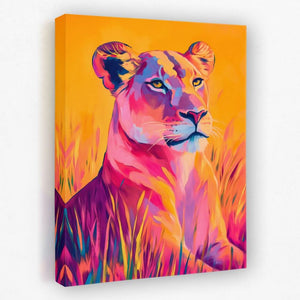 Vivid Lioness Dream - Luxury Wall Art