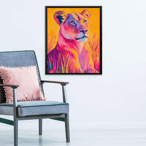 Vivid Lioness Dream - Luxury Wall Art