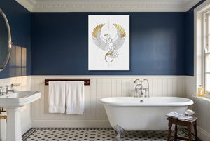 Vulture Golden Wings โ vulture golden wings small bathroom interior 2 1port flush print