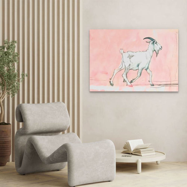 Walking Goat in a room