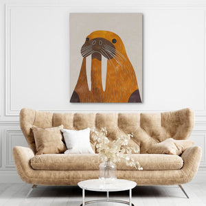 Walrus Tusks - Brown Wall Art