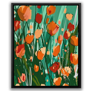 Warm Abstractions - Floral Art for Creative Studio