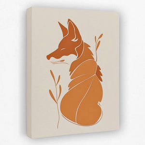 Warm Minimalism - Animals Canvas Wall Art