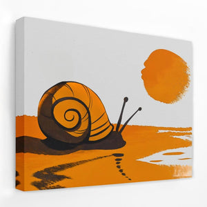 Warm Snail - Animals Canvas Wall Art