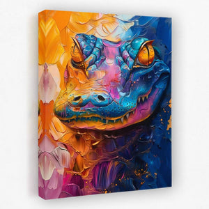 Watercolor Alligator - Luxury Wall Art