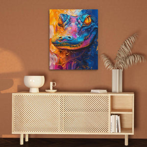 Watercolor Alligator - Luxury Wall Art