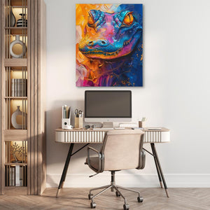 Watercolor Alligator - Luxury Wall Art