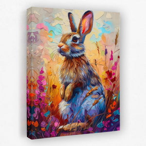 Watercolor Bunny - Luxury Wall Art