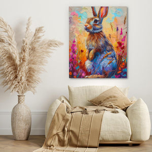 Watercolor Bunny - Luxury Wall Art
