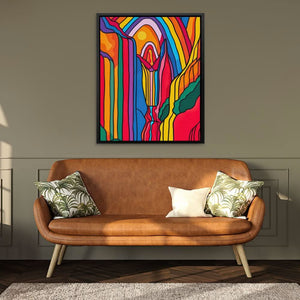 Waterfall Perspective - Large Abstract Canvas Print