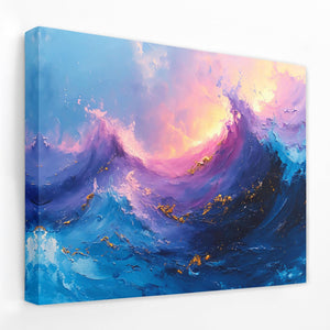 Waves in a Sunset - Luxury Wall Art
