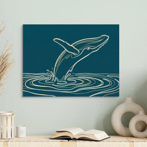 Whale Golden Breach โ whale golden breach sq book table 1land flush print