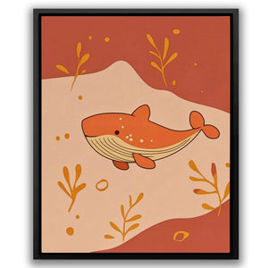 Whale in Warm Colors - Luxury Wall Art