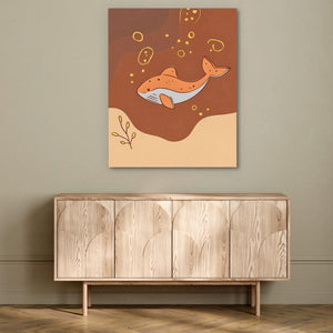 Whale of the Tropics - Coastal Art for Kids Room