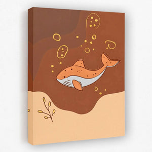 Whale of the Tropics - Coastal Canvas Wall Art