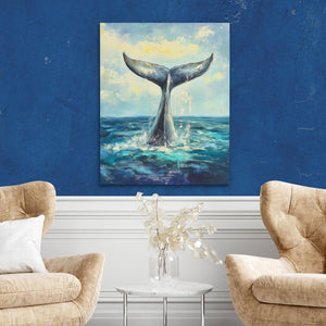 Whale Tail Splash - Luxury Wall Art