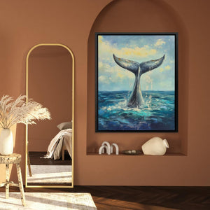 Whale Tail Splash - Luxury Wall Art