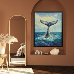 Whale Tail Splash - Luxury Wall Art