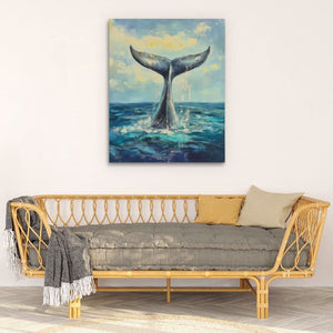 Whale Tail Splash - Luxury Wall Art