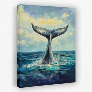 Whale Tail Splash - Luxury Wall Art