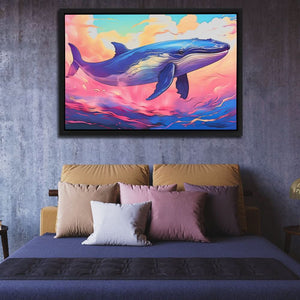 Whimsical Wave - Surrealism Pink Canvas Wall Art