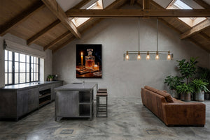 Whiskey, Evening Smoke โ whiskey, evening smoke modern minimalist living room 4 1port flush print