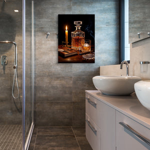 Whiskey, Evening Smoke โ whiskey, evening smoke sq bathroom 1port flush print