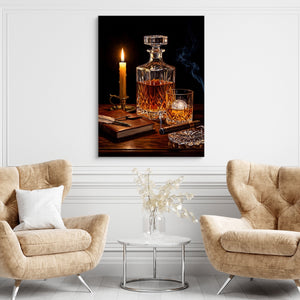 Whiskey, Evening Smoke โ whiskey, evening smoke sq brown chairs 1port flush print