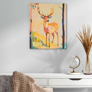 Whisper of the Wild - Orange Wall Art for Hallway