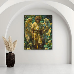 Whispered Echoes - Abstract Wall Art in Black Frame