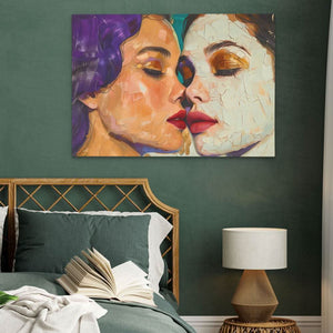 Whispering Passion - Purple Wall Art