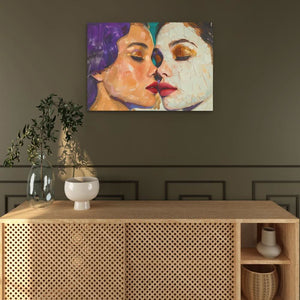 Whispering Passion - Large Abstract Canvas Print
