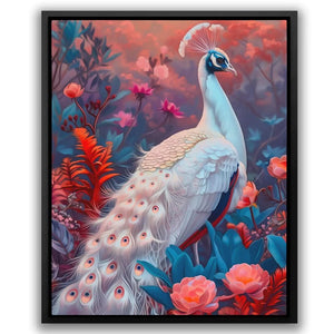 White Guardian - Blue Bird Canvas Print
