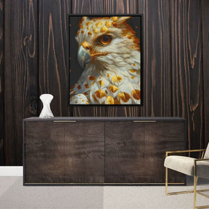 Wild Hawk - Large Abstract Canvas Print