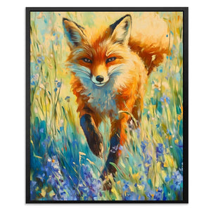 Wildflower Fox - Luxury Wall Art