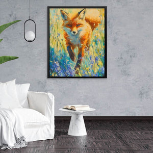 Wildflower Fox - Luxury Wall Art