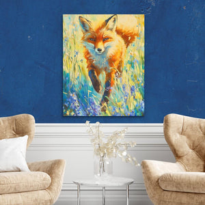 Wildflower Fox - Luxury Wall Art