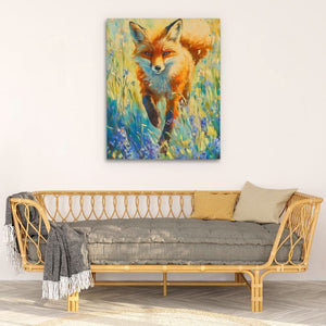 Wildflower Fox - Luxury Wall Art