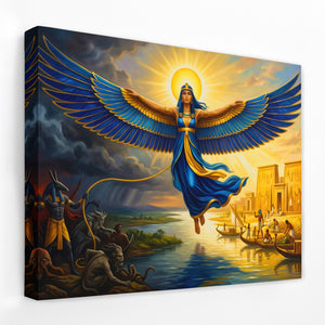 Winged Deity Egyptian Sky — Winged Deity Egyptian Sky Landscape Side View Mirror Wrap 188
