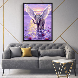 Winged Elephant Ascent โ winged elephant ascent sq high fashion 1port framed black
