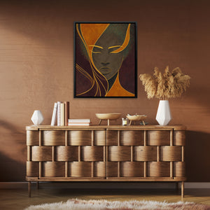 Winged Portrait Contemplation